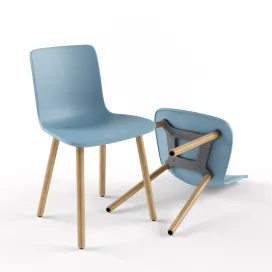 Vitra Hal Wood Chair